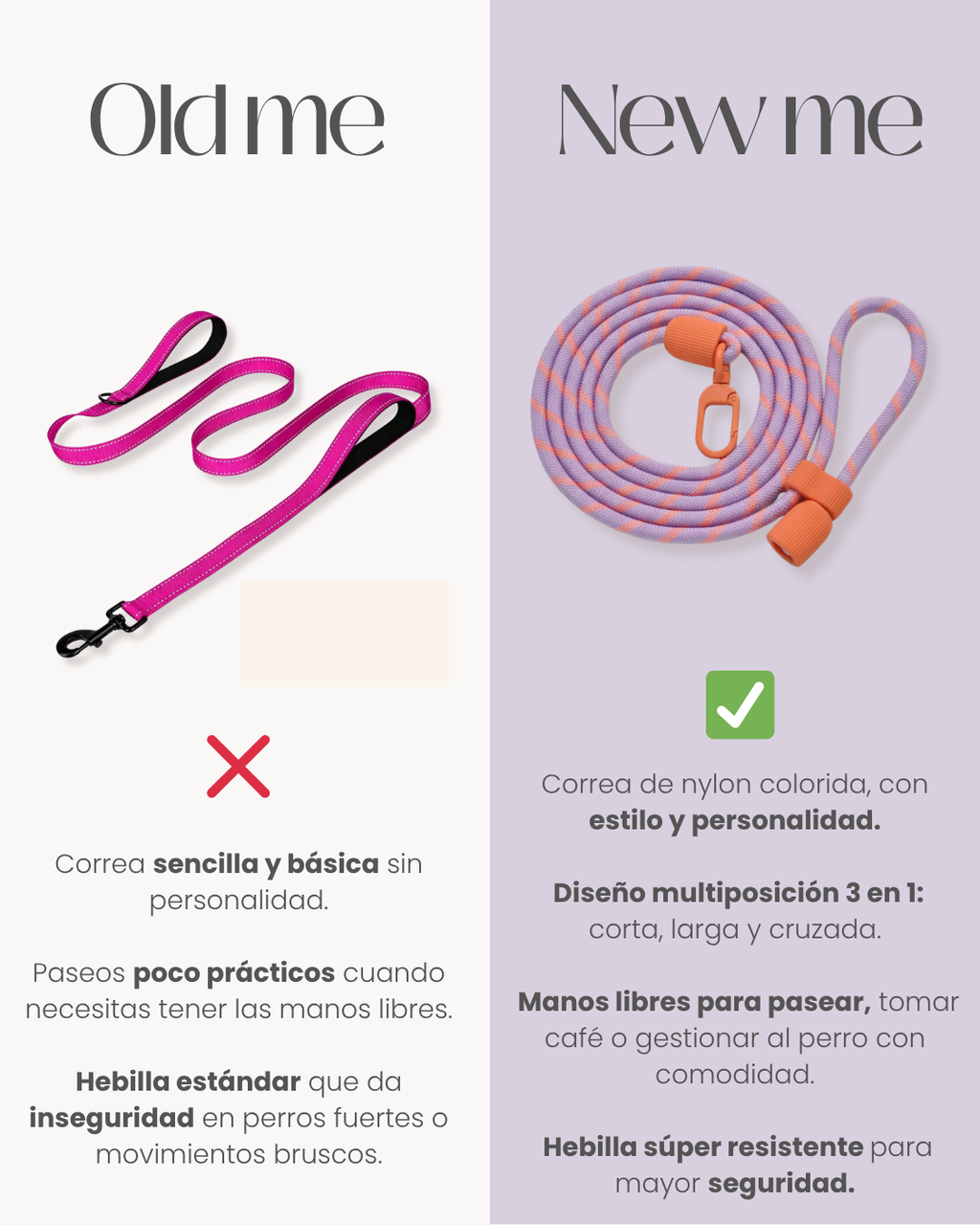 Correa Multiposición Rosa