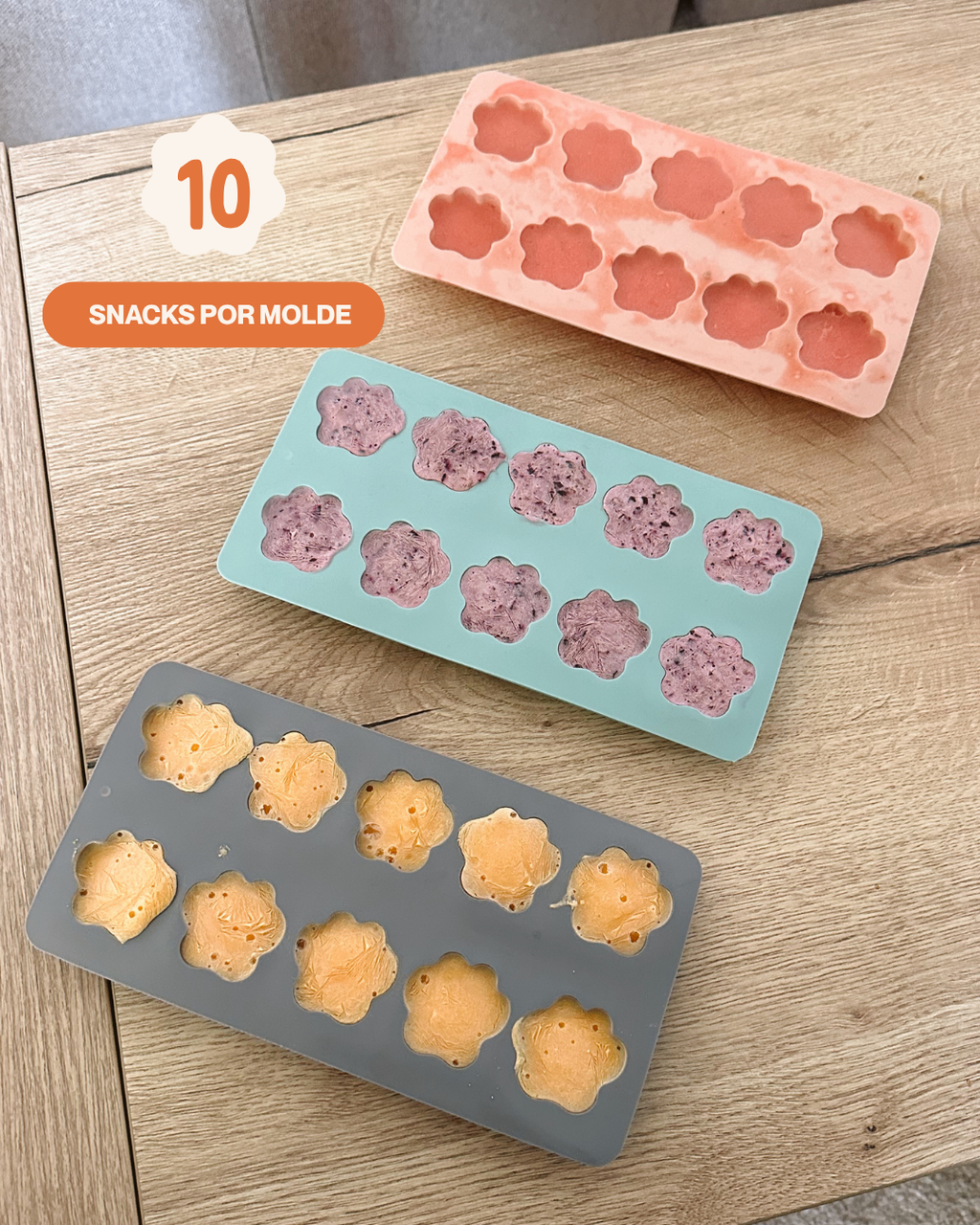 Molde Patitas Rosa — Snacks Caseros, Saludables y Refrescantes