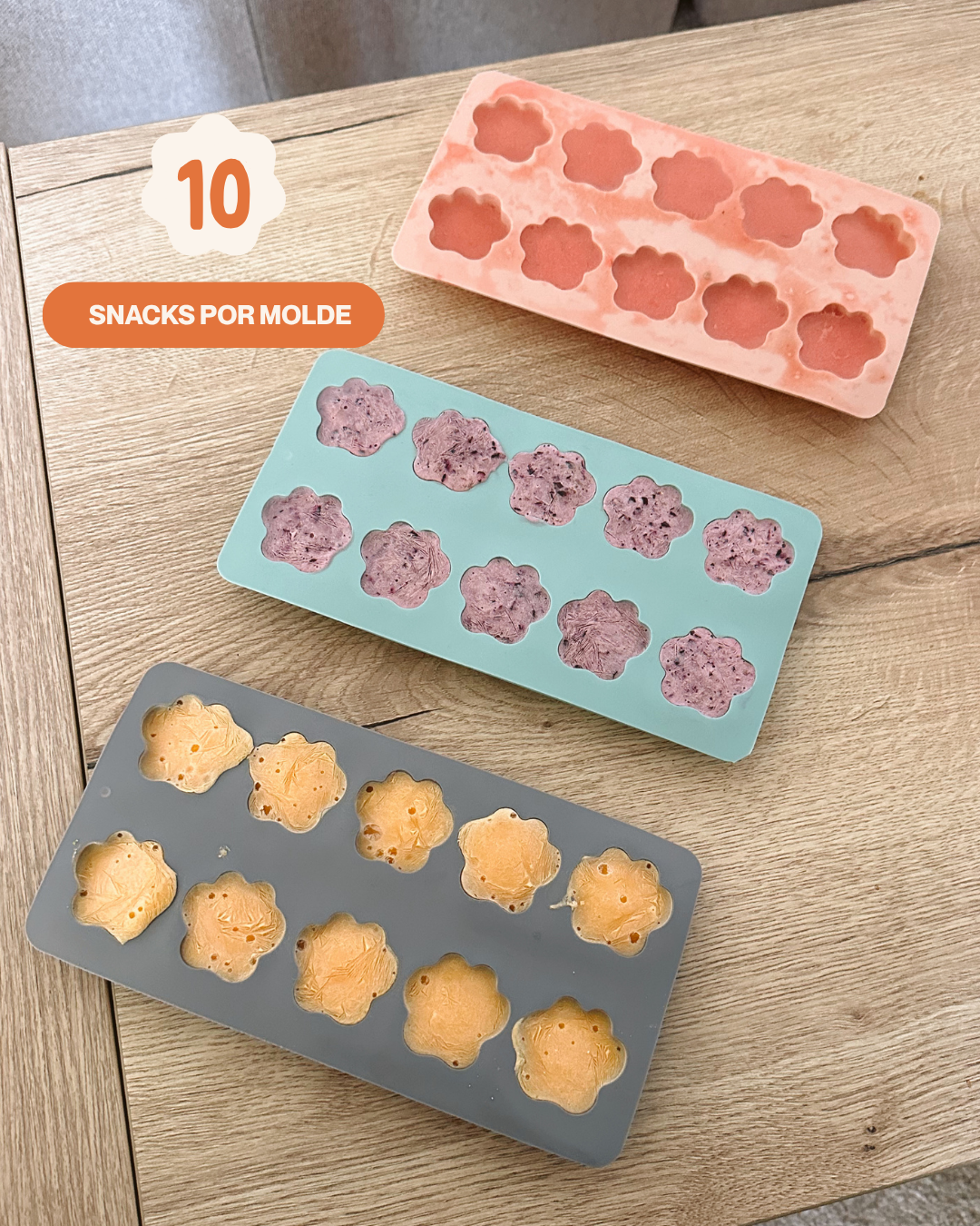 Molde Patitas Rosa — Snacks Caseros, Saludables y Refrescantes