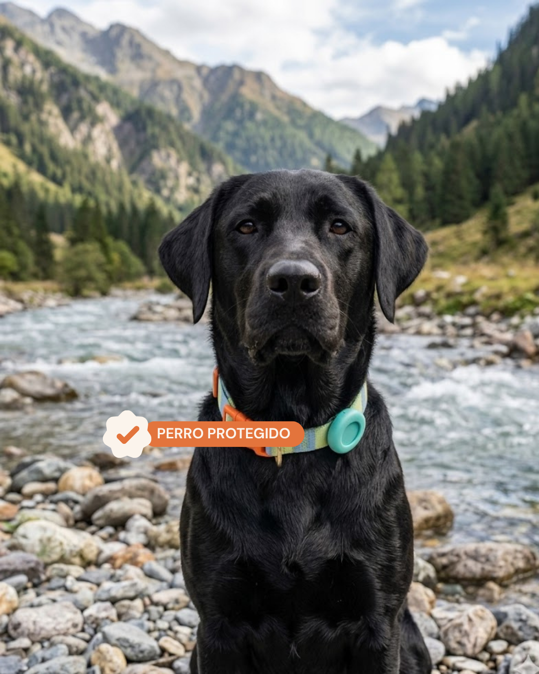 Pet Tracker GPS + Funda Azul