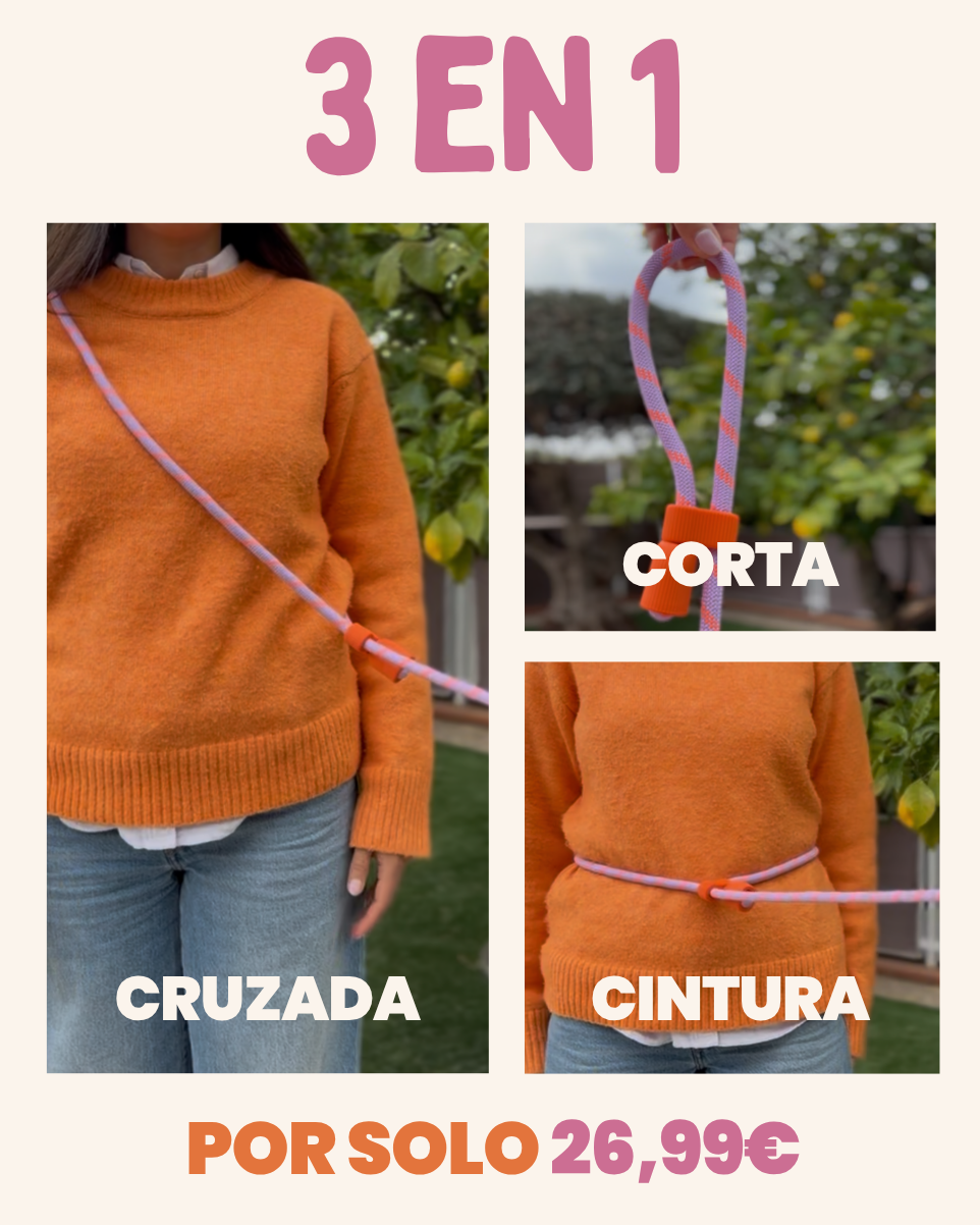 Correa Multiposición Rosa