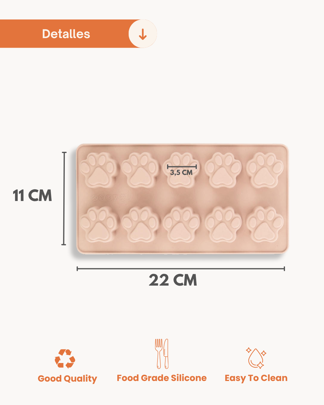 Molde Patitas Rosa — Snacks Caseros, Saludables y Refrescantes