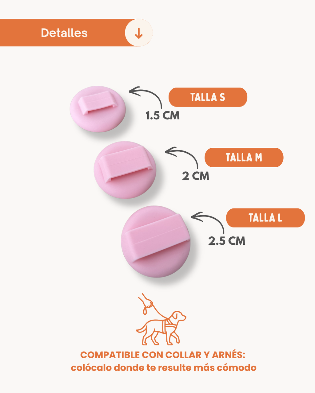 Pet Tracker GPS + Funda Rosa